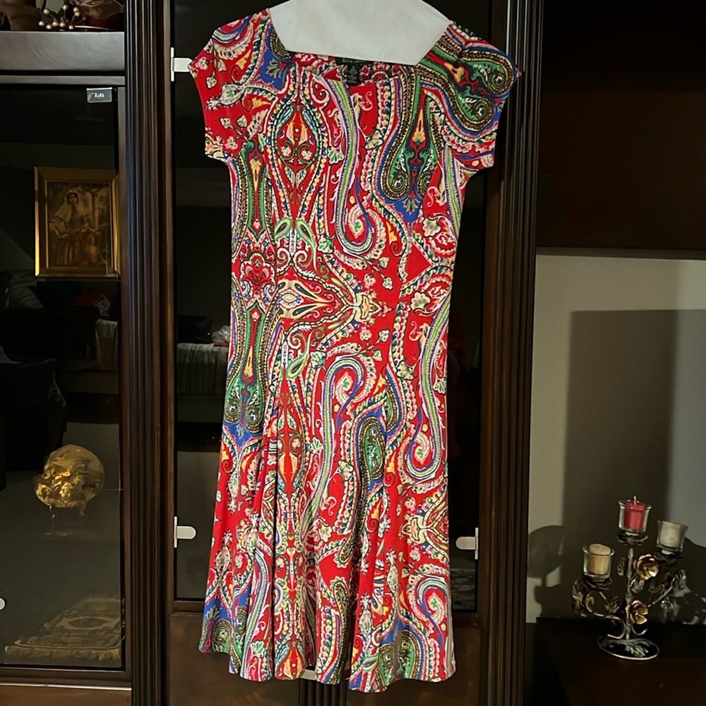 Lauren Ralph Lauren Paisley SMALL Dress